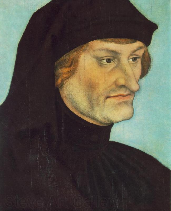 CRANACH, Lucas the Elder Portrait of Johannes Geiler von Kaysersberg fg Spain oil painting art
